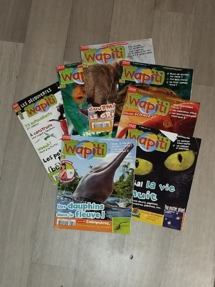 Lot de 7 magazines Wapiti année 2009-10 L026 - photo numéro 2