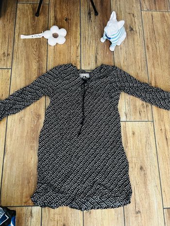 Magnifique robe légère blanche et noir Étam, taille M