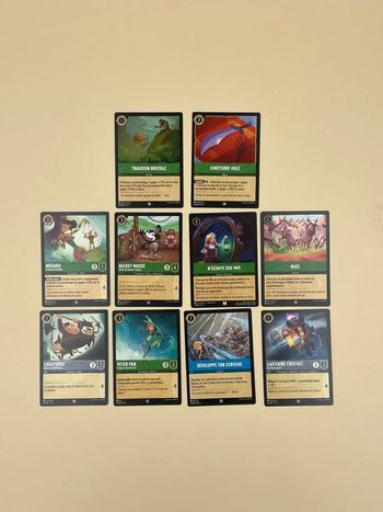 Lot de 10 cartes Disney Locarna