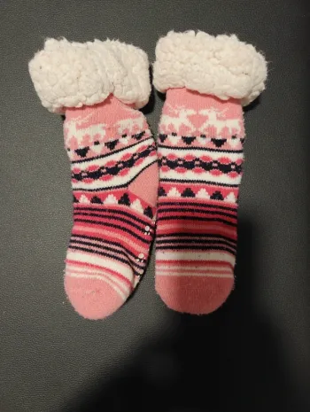 Chaussettes chaussons chaudes