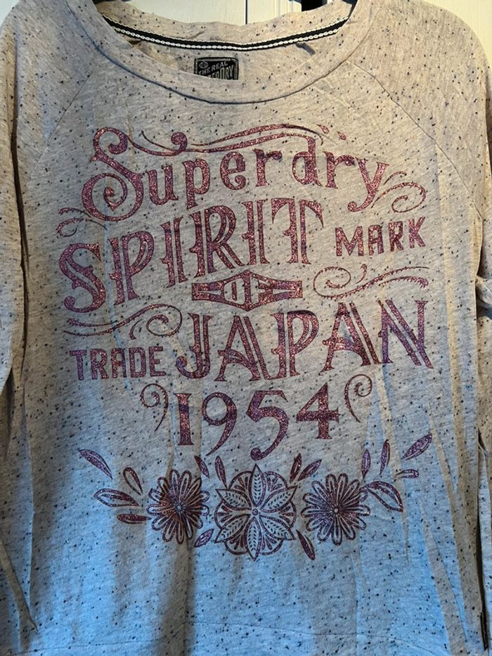 Tee shirt manches longues Superdry taille XS - photo numéro 9