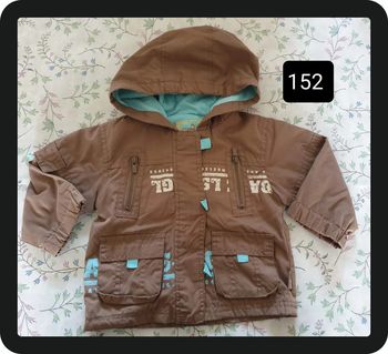 veste/coupe vent garçon marron/bleu Pick ouic 6 mois