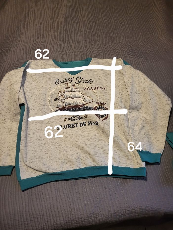 Ensemble sweat et veste taille 62 - photo numéro 3