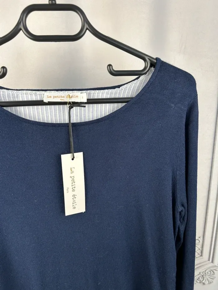Pull chemise La petite étoile Marine S neuf - photo numéro 2