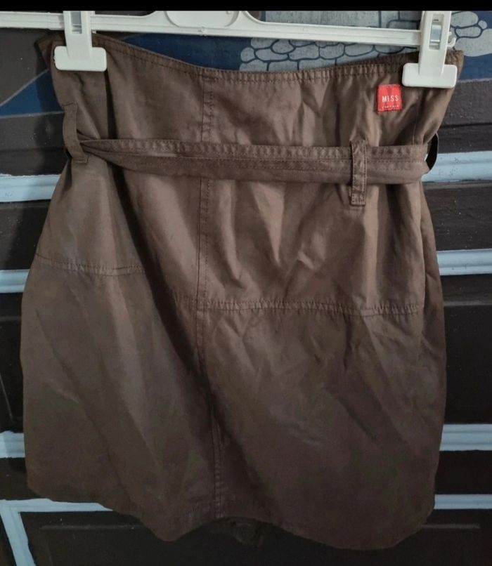 Jupe porte-feuille marron 34 - photo numéro 7