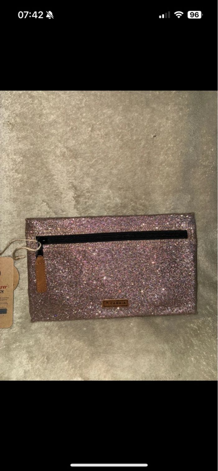 Pochette Noël pain d’épice glitter - photo numéro 3