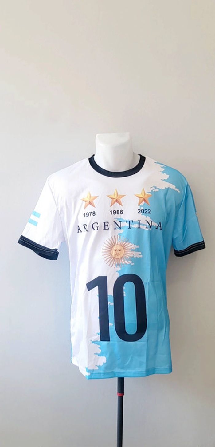 Maillot Argentine n°10- 3 étoiles champion du monde