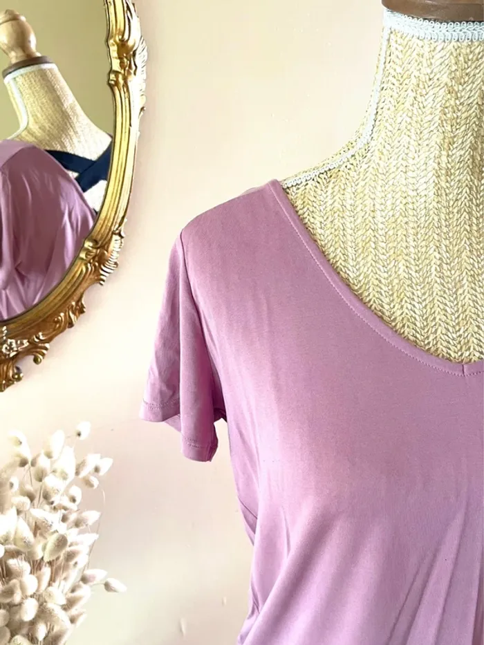 Sublime Top Rose Élégant - Kiabi - Taille M dos croisé avec lien à nouer noeud - photo numéro 15