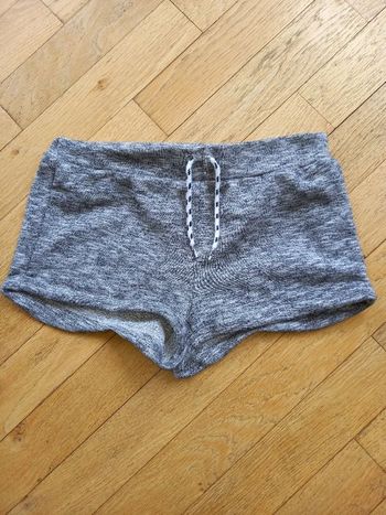 Short court de sport gris chiné Taille XS