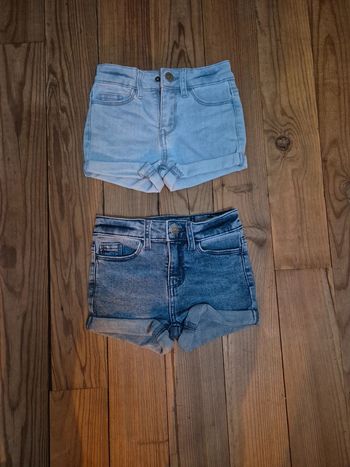 Lot de 2 shorts en denim pour fille
