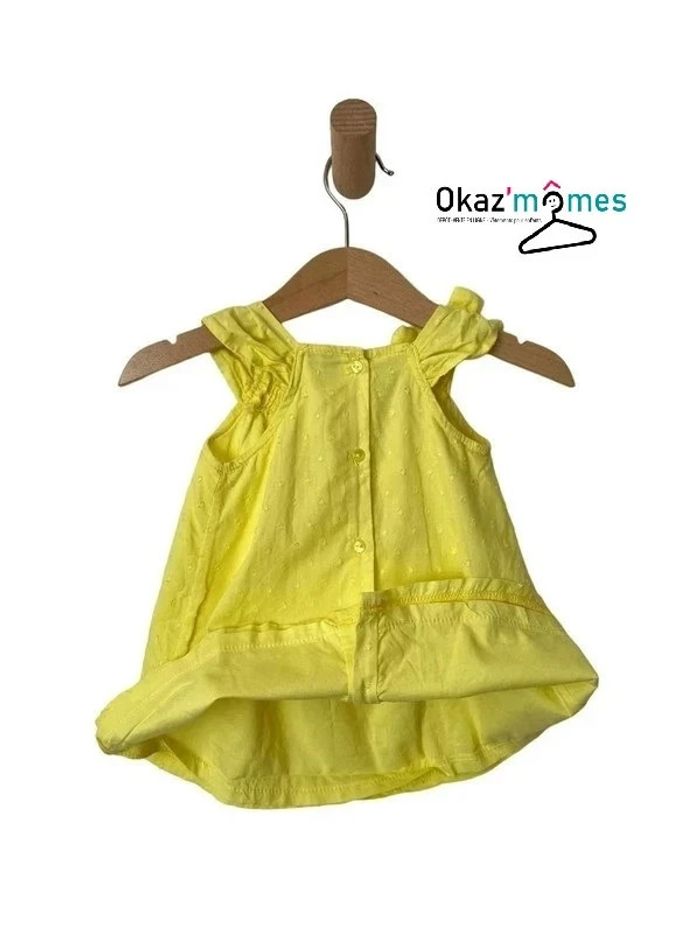 Ensemble d’été robe jaune + legging - Grain de blé 6 mois (68cm) - photo numéro 4
