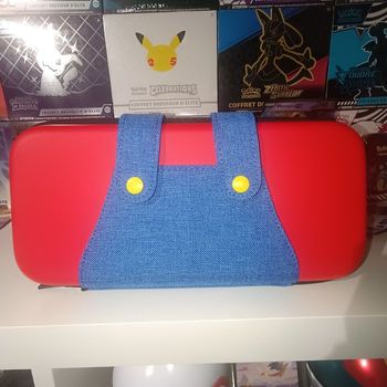 Pochette étui housse malette transport
rigide style Mario pour Nintendo Switch 2.