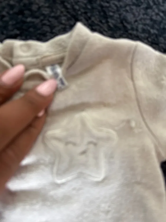Pyjama indexé 1 mois gris argent bébé fille / garçon - photo numéro 4