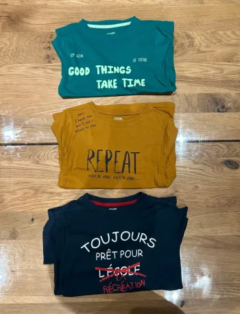 Lot 3 Tee-shirt manches longues 8 ans Kiabi
