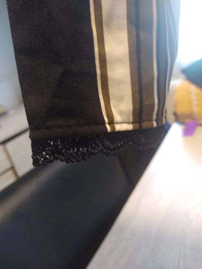 Blouse camaïeu bleu et blanc taille 40 - photo numéro 3