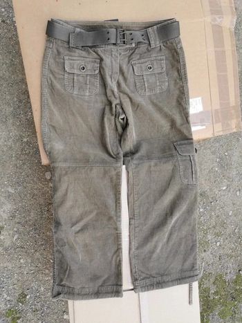 Pantalon velours kaki