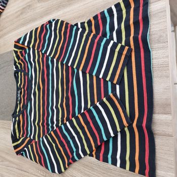 Tee shirt manches longues rayures