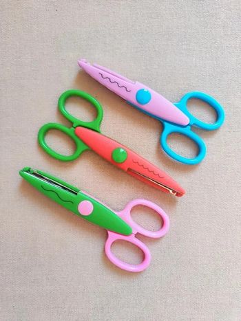 Lot de 3 paires de ciseaux cranteurs pour enfant