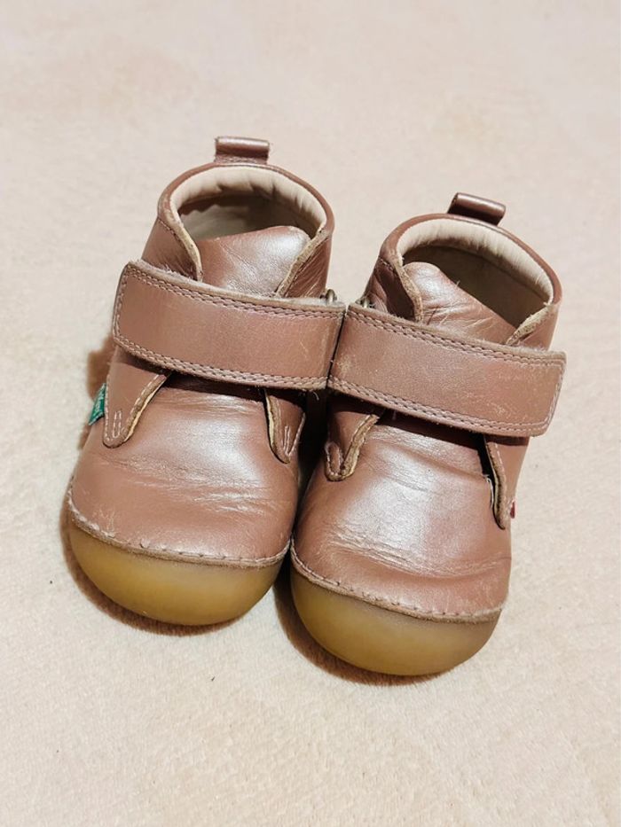Kickers rose beige taille 21 - photo numéro 2