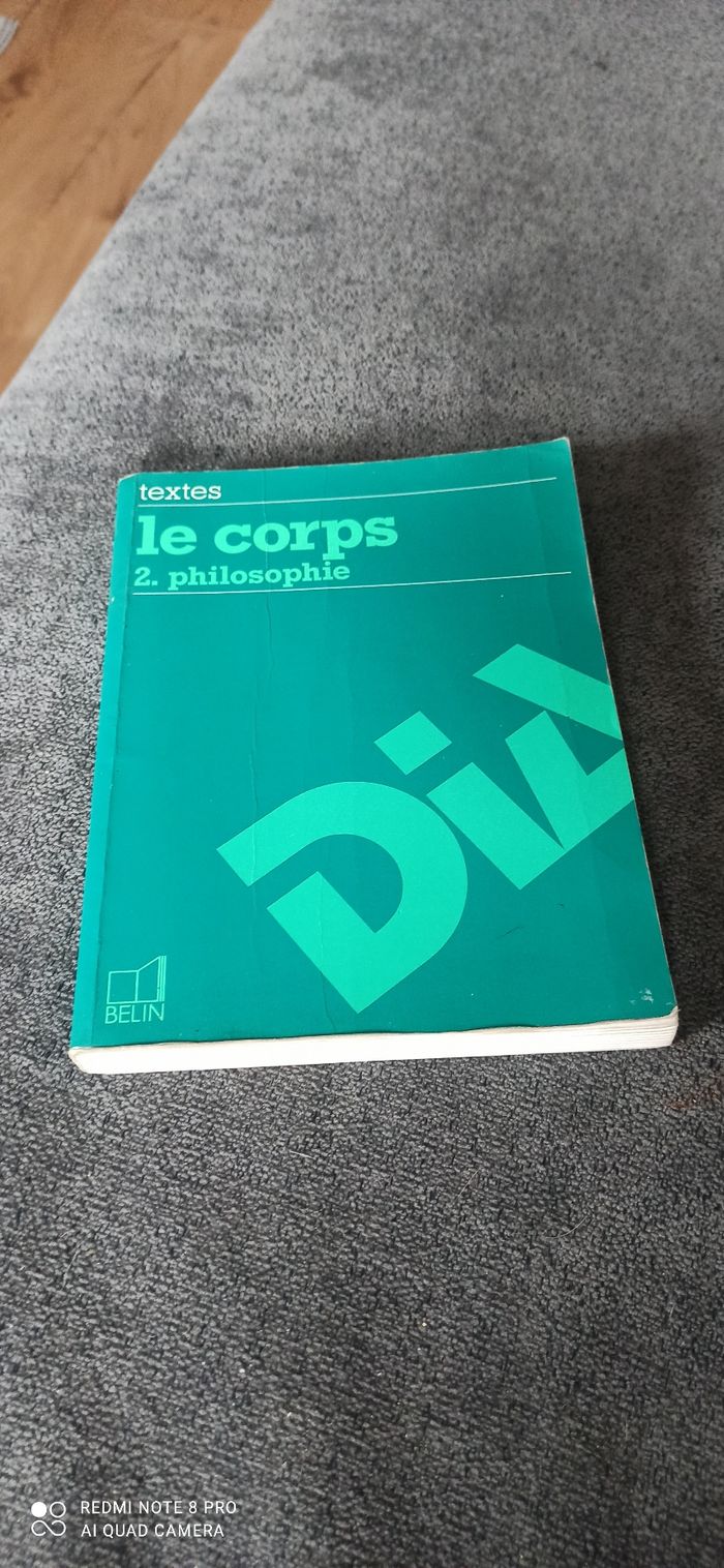 Livre Philo le corps