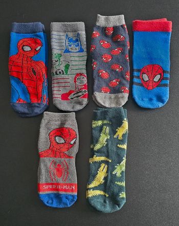 Lot chaussettes Spiderman