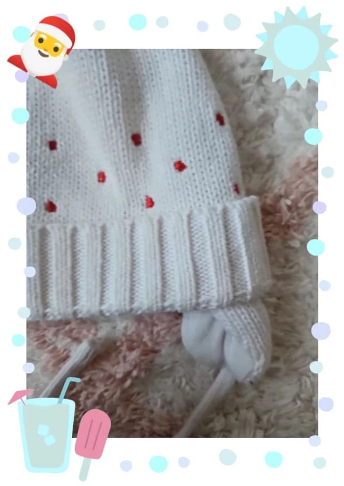 Bonnet blanc taille 6 /9 mois #marinecm38fille6mois - photo numéro 2