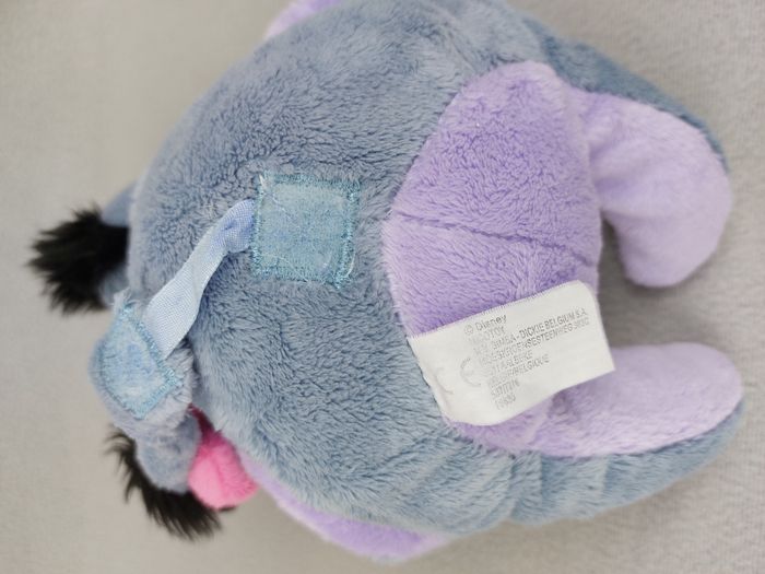 Peluche doudou âne Bourriquet 20 cm Disney Nicotoy Winnie l’ourson scratch queue - photo numéro 4