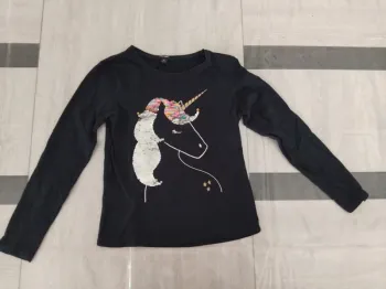 Tee-shirt manches longues licorne
