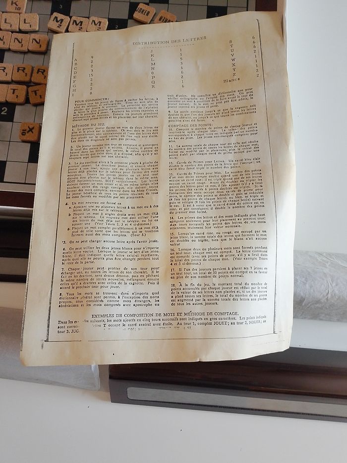 Serie cuir jeu de lettres magnétique 35x35 cm - photo numéro 5