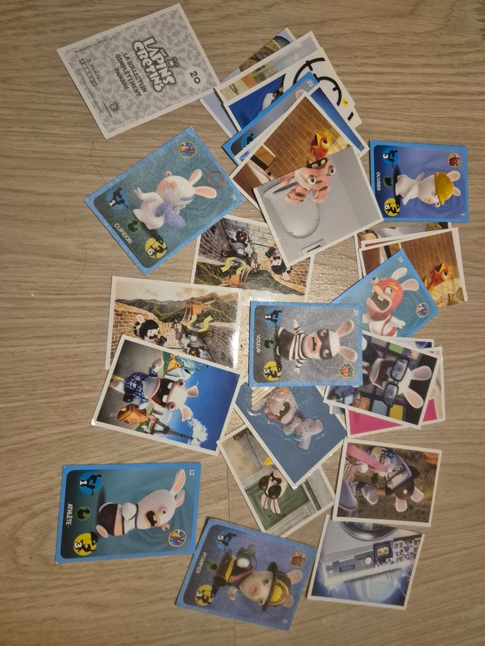 Autocollants lapin crétin