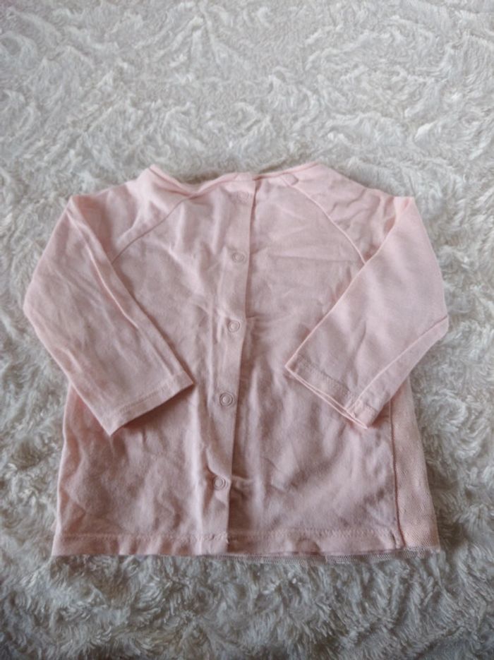 Tee shirt tunique chemise manches longues tulle Fille 3 mois Vertbaudet - photo numéro 10