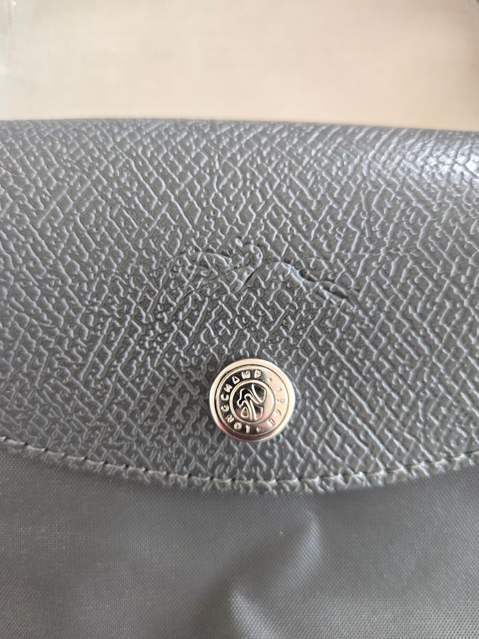 Grand sac de voyage Longchamp Le Pliage type L gris - photo numéro 3