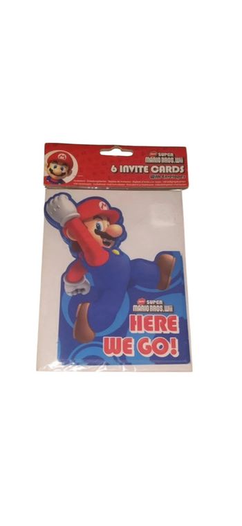 Enveloppe d’invitation New Super Mario Bros Wii