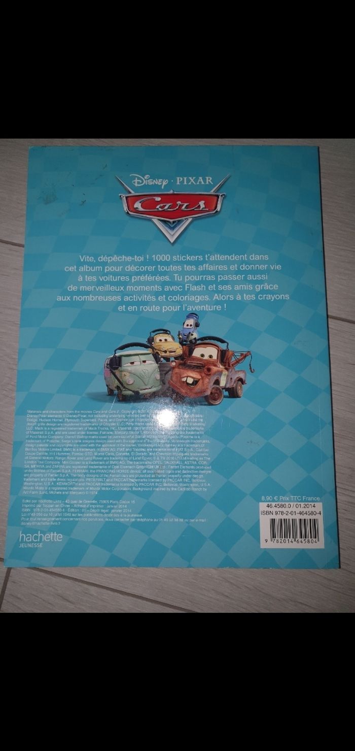 Livre jeux et stickers Cars - photo numéro 2