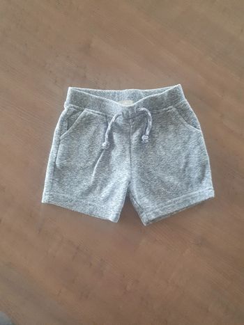 Short bleu ciel chiné