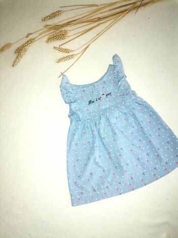 Robe sans manches d'été Mes Petits Cailloux bébé taille 6mois 68cm
