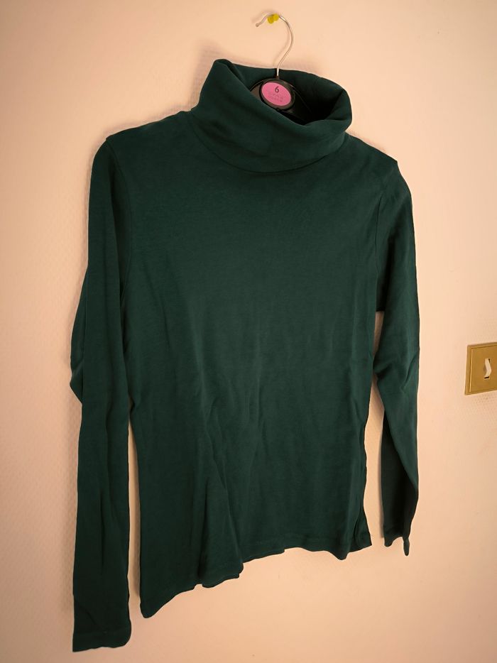 Col roulé vert taille 38/40 influx - photo numéro 2