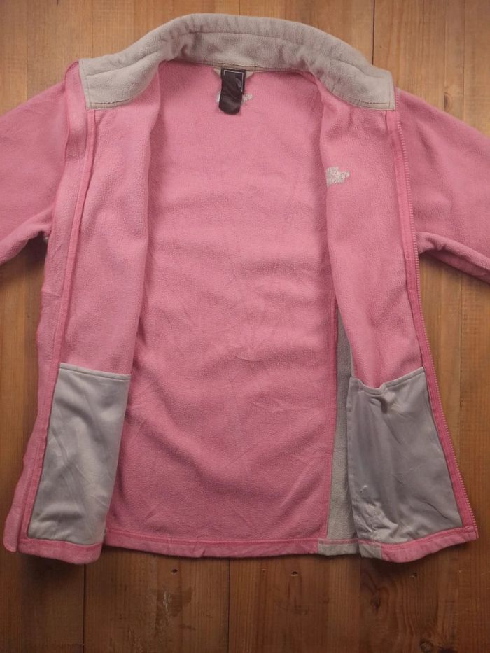 veste polaire the north face bicolore femme - taille L - brodé (693) - photo numéro 5