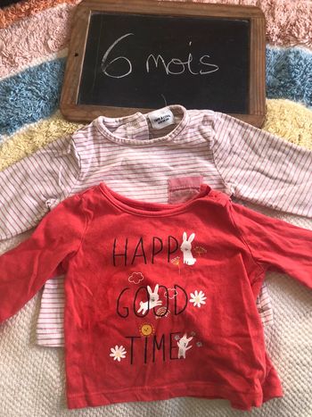 Lot 2 t-shirt manches longues