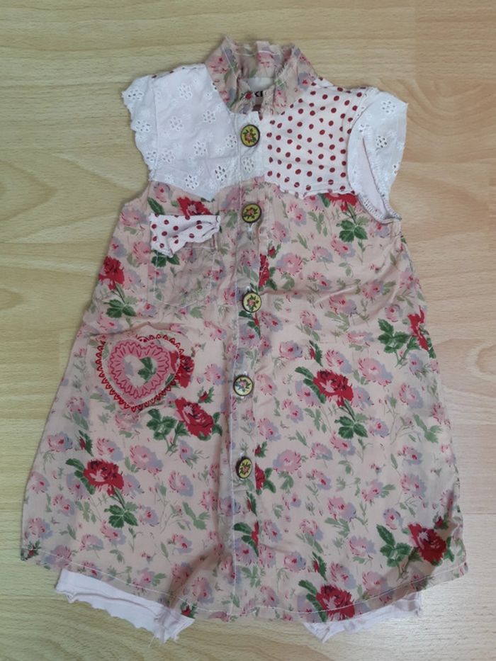 Robe fleurie IKKS 6 mois TBE