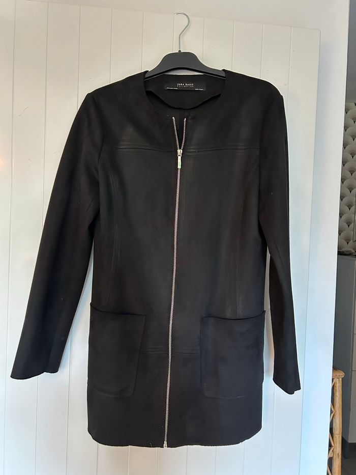 Manteau léger en suédine Zara T M