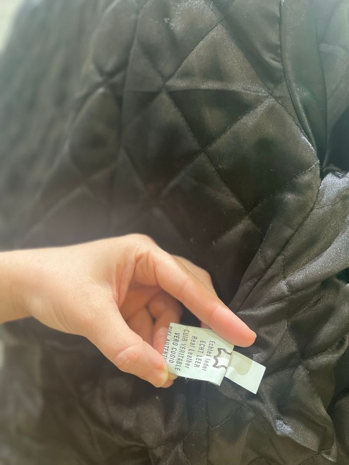 Blouson cuir noir - photo numéro 4