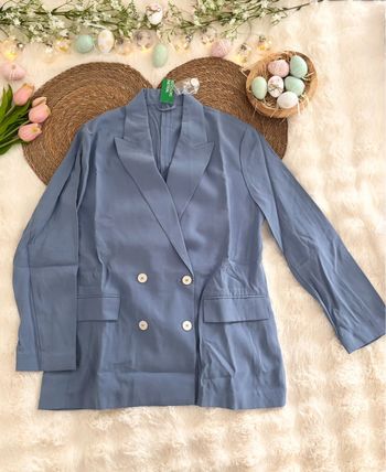 Blazer bleu Benetton taille 42 FR