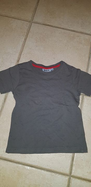 Tee-shirt manches courtes gris garçon