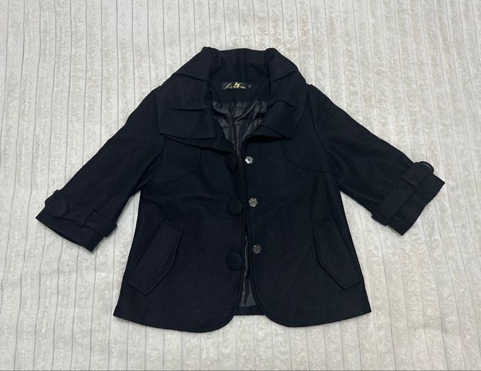 Veste noire manches courtes