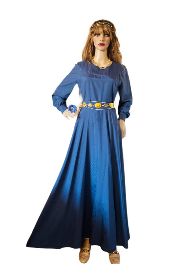💙Magnifique longue robe bleue vintage style médiéval féerique fairycore medieval blue dress💙 - photo numéro 15