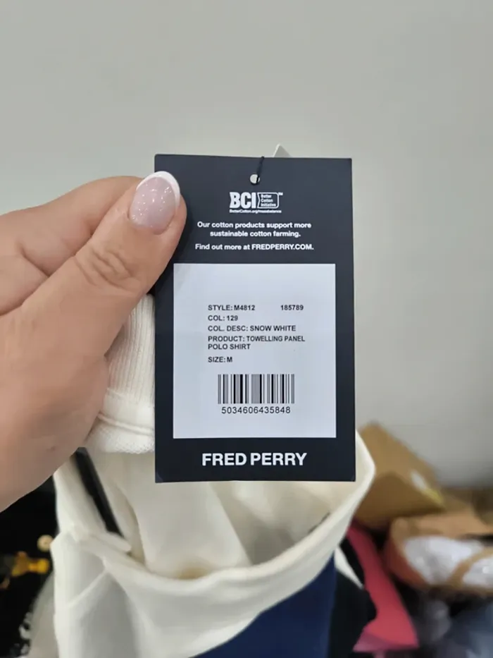 Fred Perry polo en tissu éponge à empiècements taille M neuf - photo numéro 5
