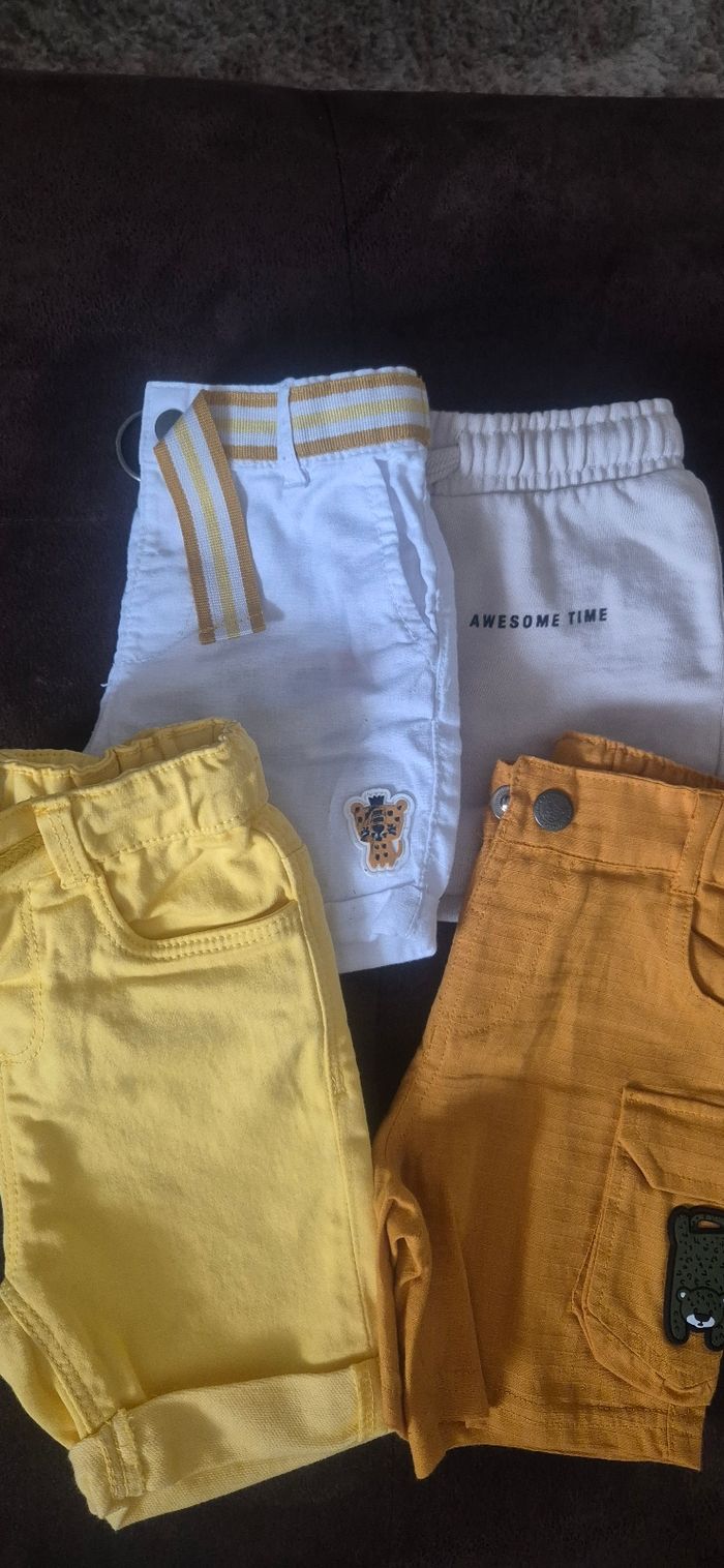 Lots de 4 short bébé 👦