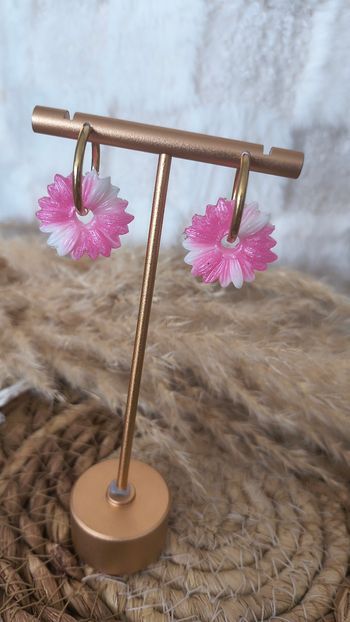 Boucles d'oreilles faites mains 