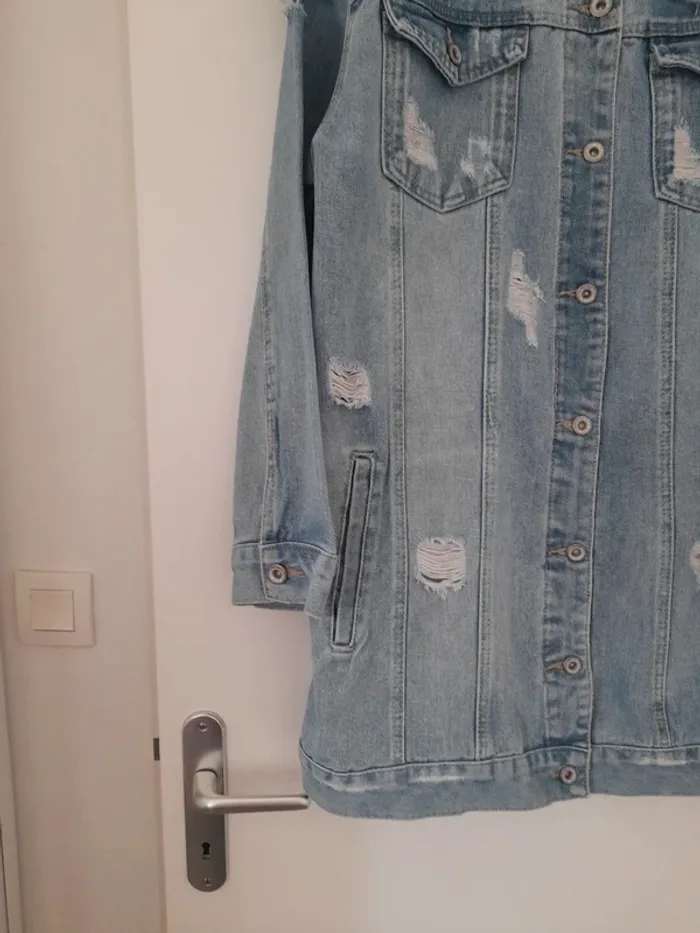 Veste en jean longue - photo numéro 2